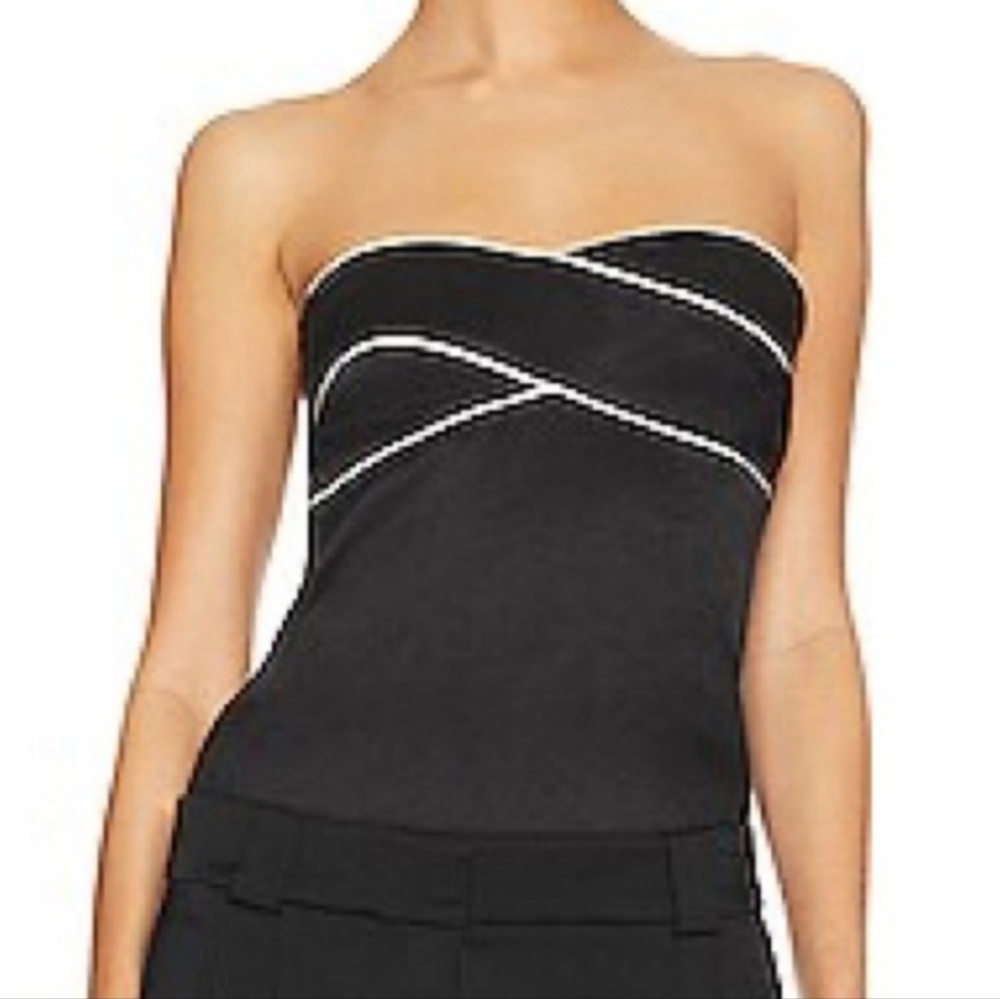 BEC + BRIDGE Angelica Black Strapless Top Sz 10 NWT